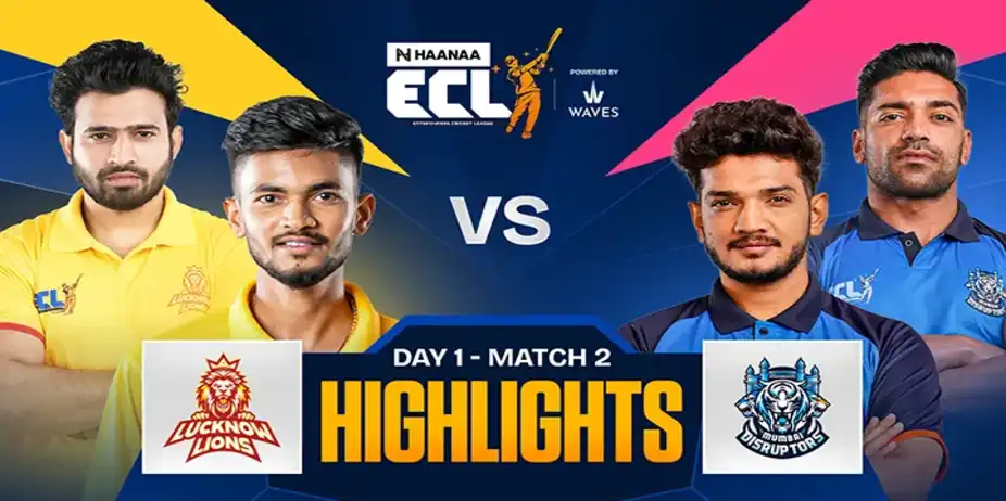 Lucknow Lions Vs Mumbai Disruptors - Highlights