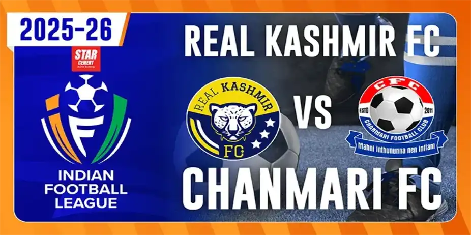  Real Kashmir FC V/S Chanmari FC - Star Cement Indian Football League 2025-26