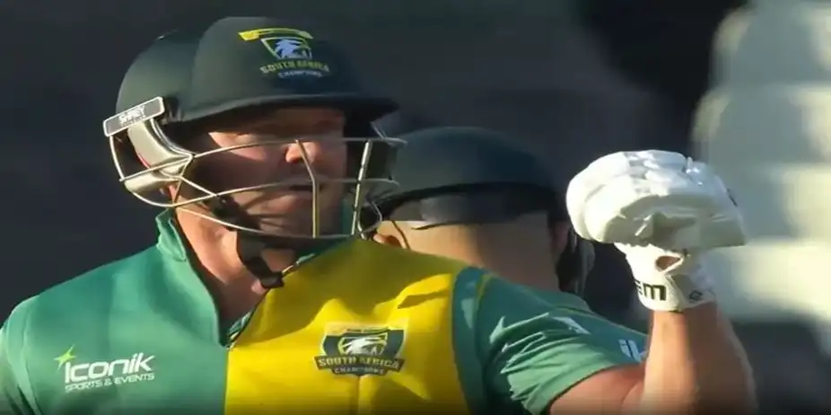 TAKE A BOW! ABD stole the show with a fiery ton