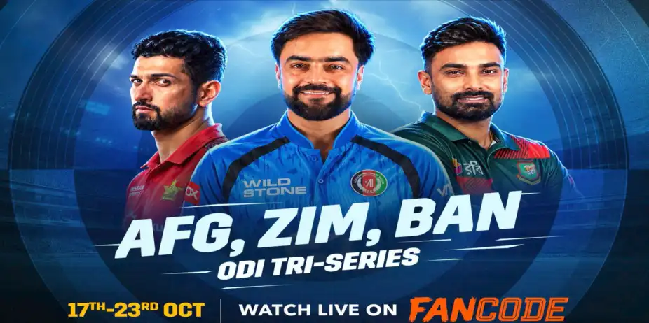 Afghanistan, Bangladesh & Zimbabwe Tri Series 2026: Live on FanCode!
