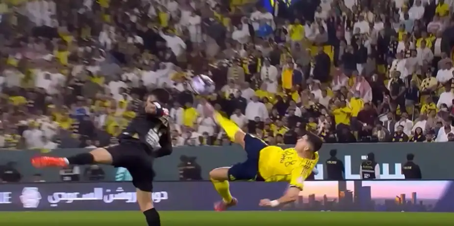 WORLDIE ALERT! CR7's gravity-defying goal steals the show