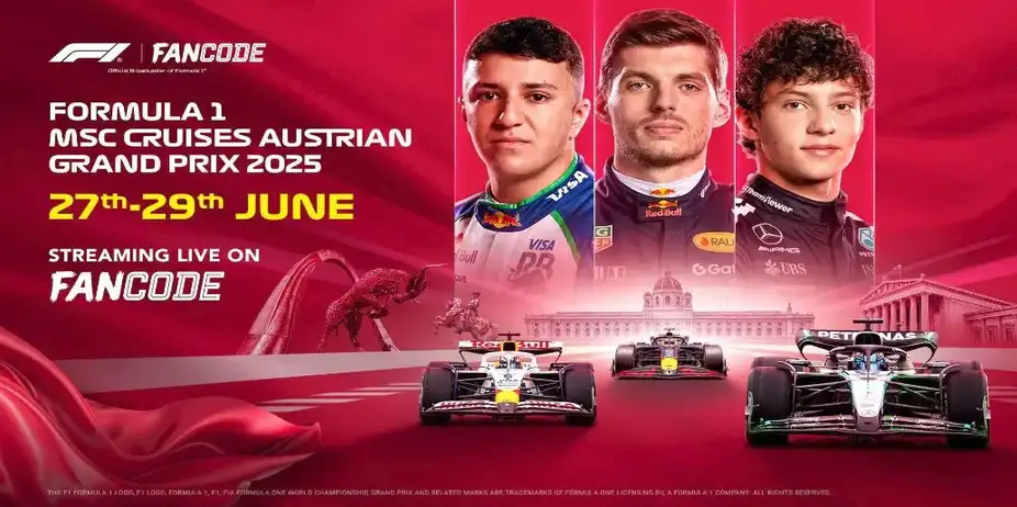 Austrian GP 2025: Live on FanCode!