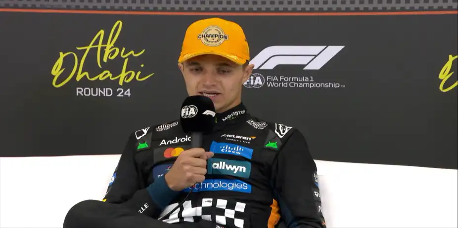 Lando Norris speaks on claiming his first Formula 1 World Championship