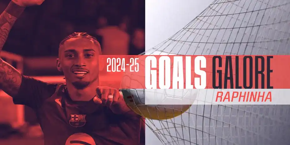 All goals by Raphinha | 2024-25 season