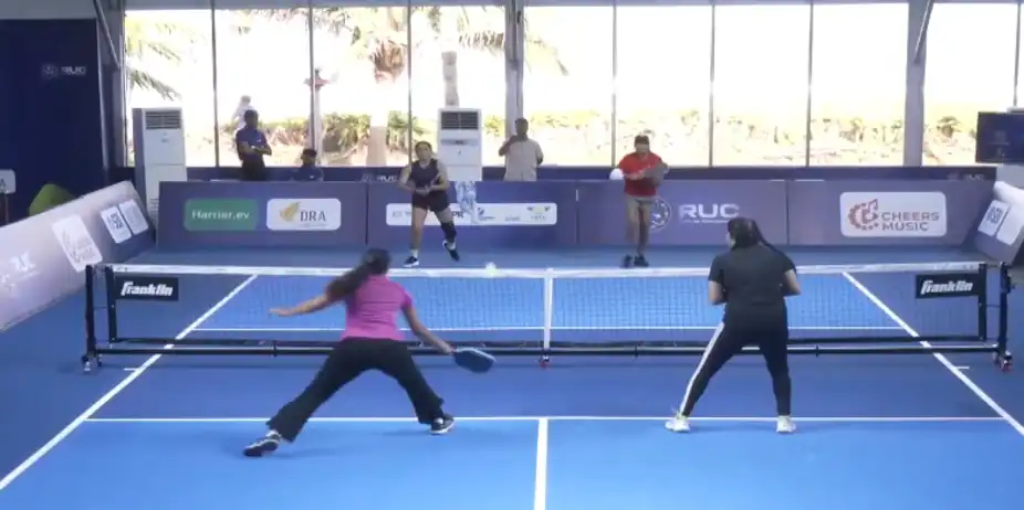 Match 23: Rithika/Punji 14-3 Sunnidhi/Nikita