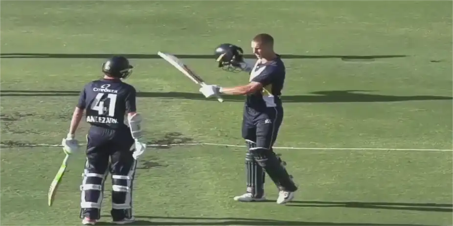 SPECIAL INNINGS! Campbell Kellaway smashes a fighting ton