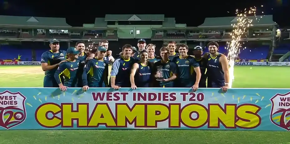 Australia beat West Indies by 3 wickets | 5th T20I 