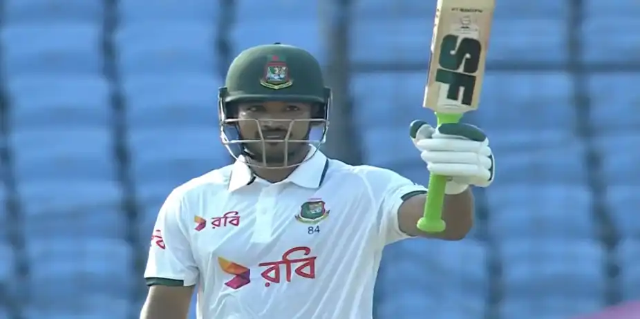 Najmul Hossain Shanto's 58* off 105 | 1st Test, Day 4