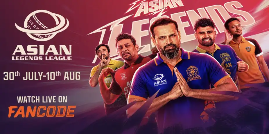 Asian Legends League 2026: Live on FanCode!