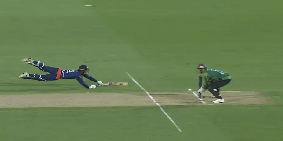 BULLSEYE! Ajaz Patel pulls off brilliant run out off own bowling