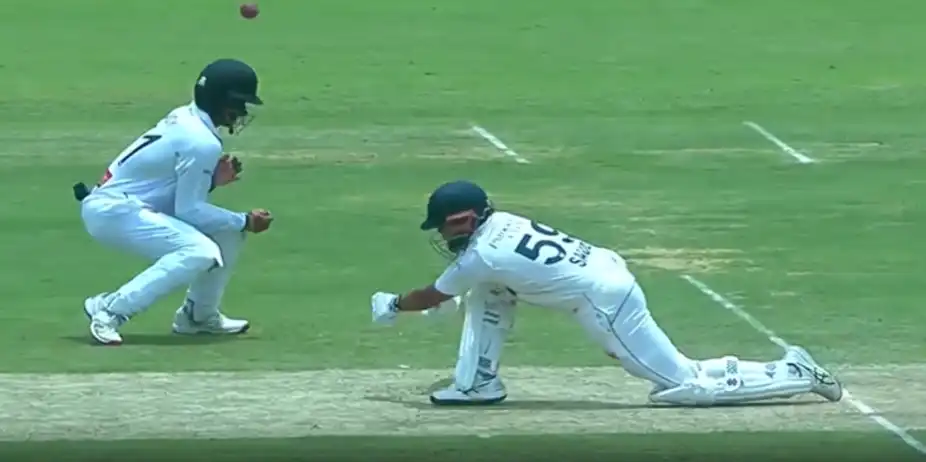 Deflected & Gone! Saud Shakeel's unlucky dismissal