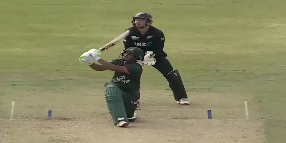 BLITZKRIEG! Tanzid Hasan brings up his sixth ODI fifty