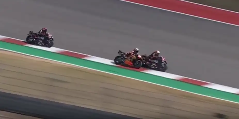 Contact Drama! Marco Bezzecchi collides then leads