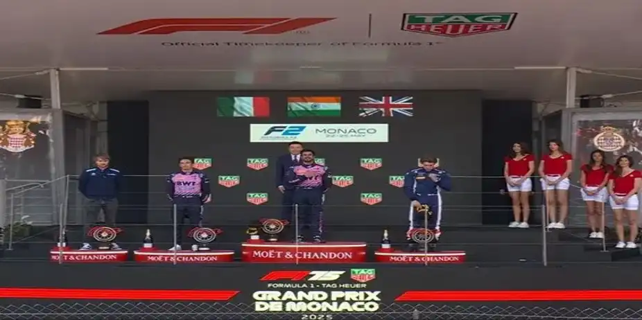 India On Podium! Kush Maini's historic F2 victory in Monaco