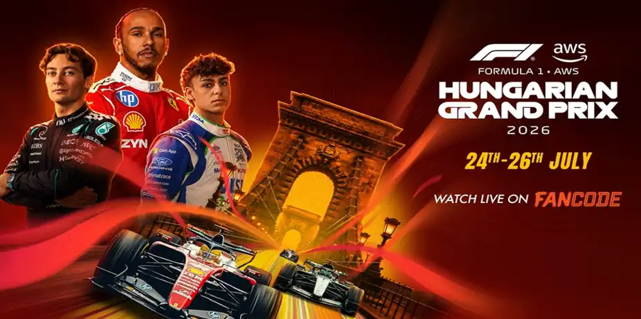 Hungarian GP 2026: Live on FanCode!
