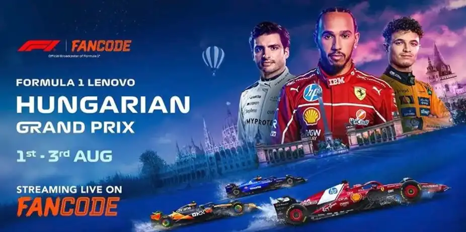 Hungarian GP 2025: Live on FanCode!