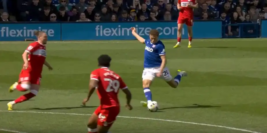 BANG! Kasey McAteer buried it into the bottom corner