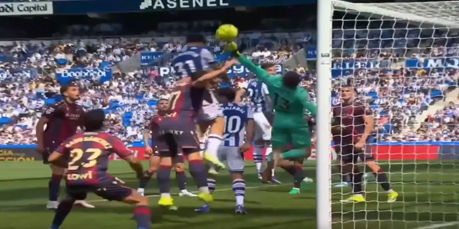 TOWERING HEADER! Jon Martin fires Real Sociedad ahead 