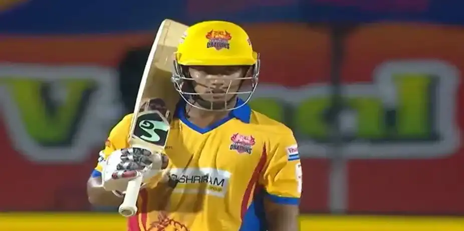 666626! Lochan Gowda went ballistic with the bat