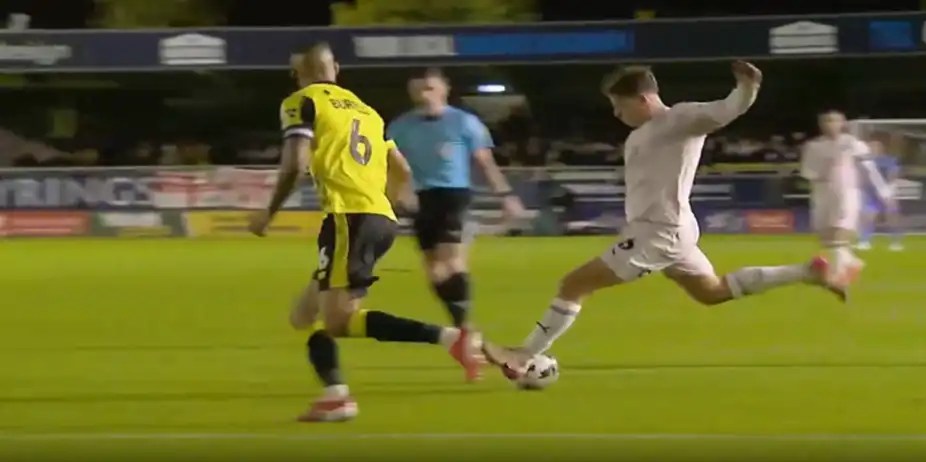 BELTER! Max Sanders announced himself with an unreal goal