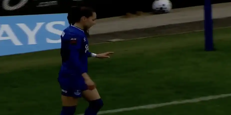 BLUNDER AT THE BACK! Martina Fernandez heads into her own goal 