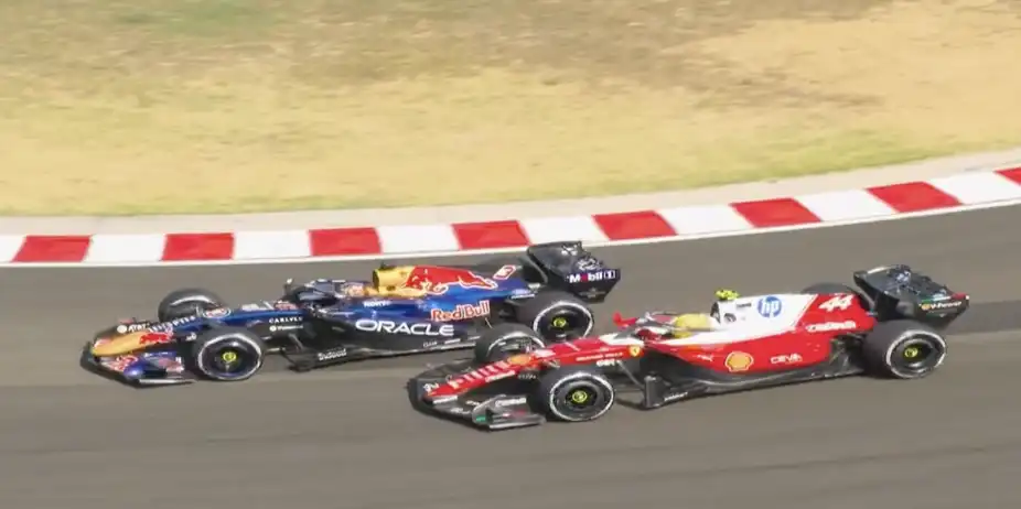 SENSATIONAL! Max pulls off an outrageous overtake on Lewis