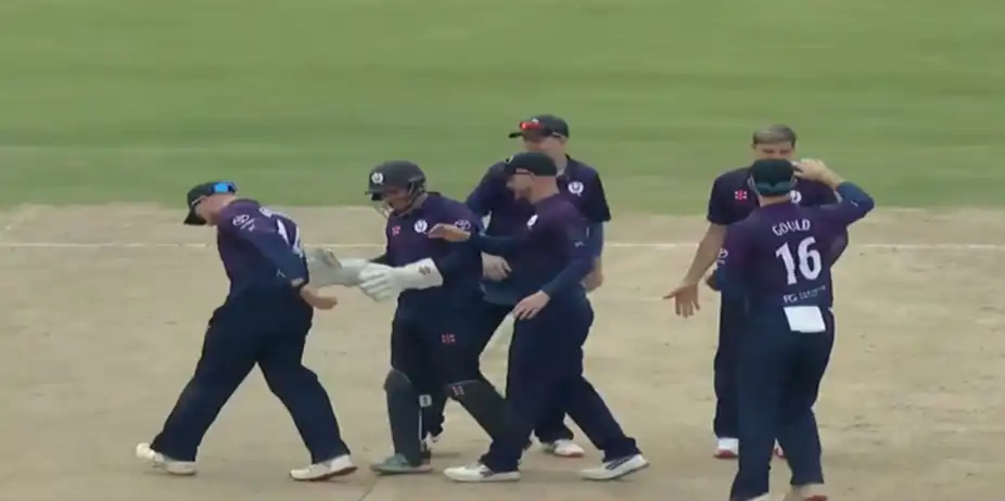 Scotland beat Nepal by 2 runs on DLS method | Match 104