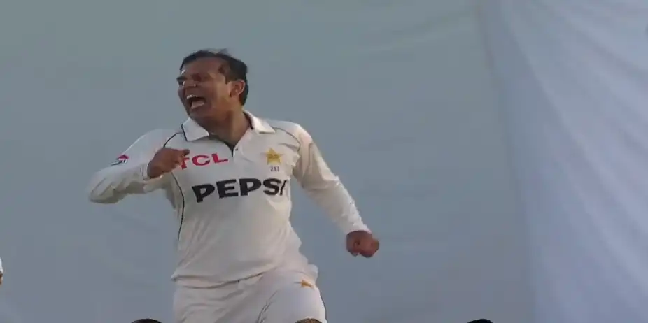 Stokes falls to Shafique's lightning reflexes!