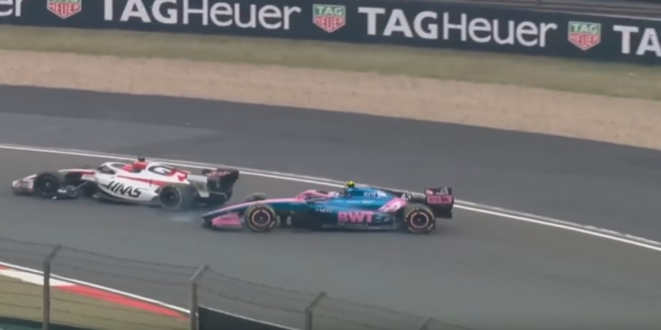 On-Track Collision! Colapinto and Ocon spin out of control