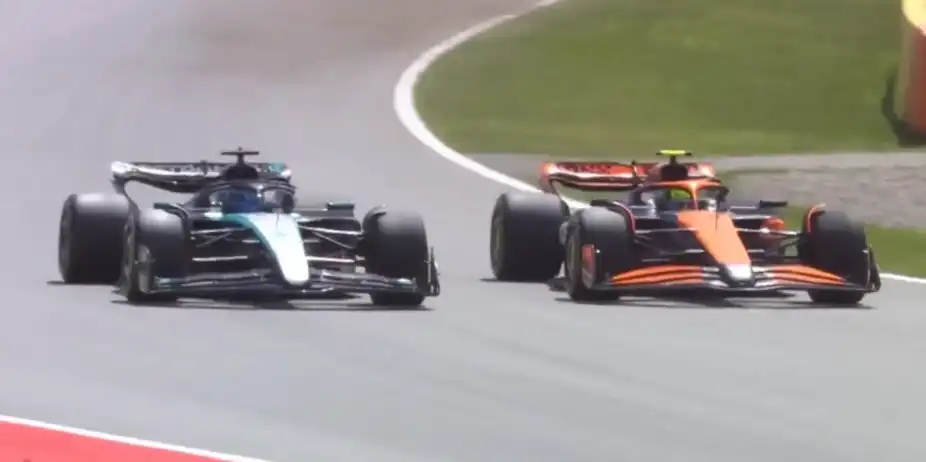 Norris edges out Russell to secure P2