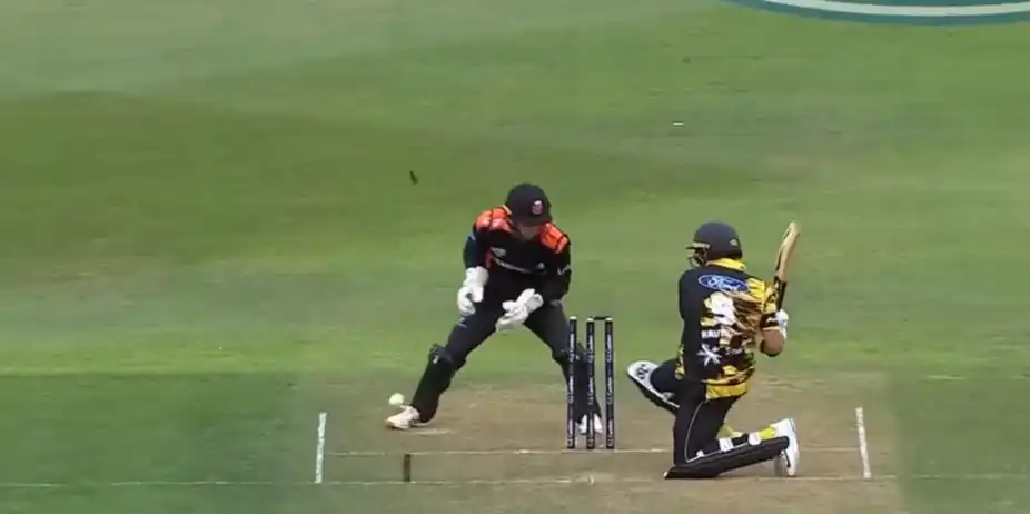 Timber! Tim Pringle castles Rachin Ravindra