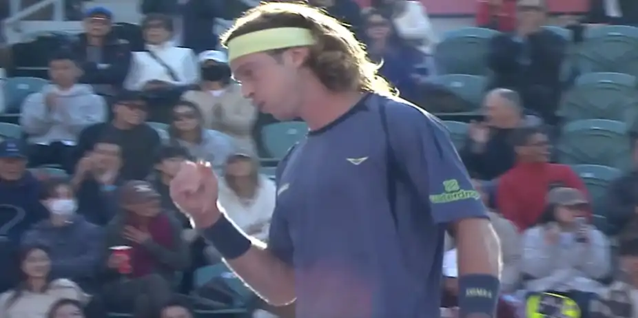 Everywhere At Once! Rublev wins a point through pure grit