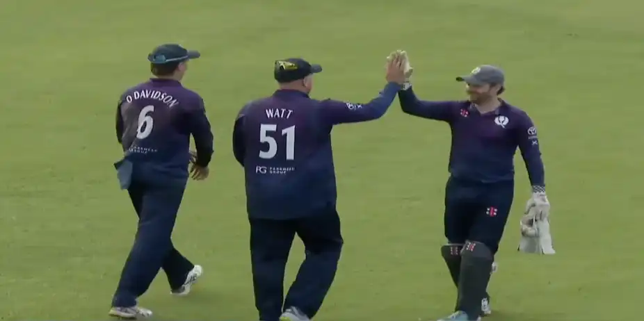 Scotland beat USA by 2 runs on DLS | Match 105