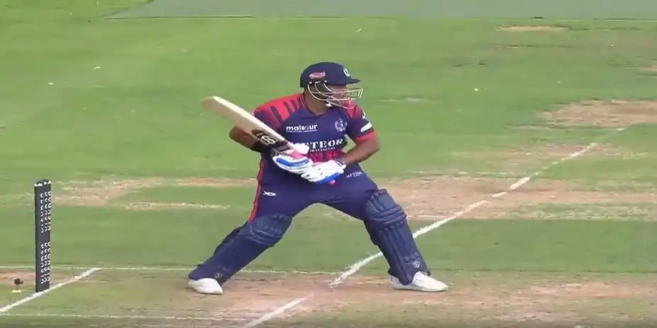 SKY-HIGH STATEMENT! Samit Patel powered to 50 with a six