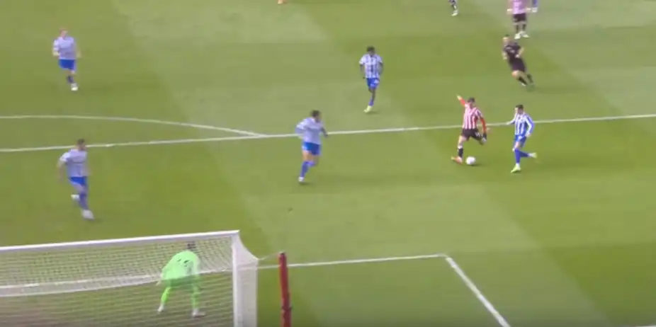 BLIMEY! Harrison Burrows's blazing finish lit up the ground