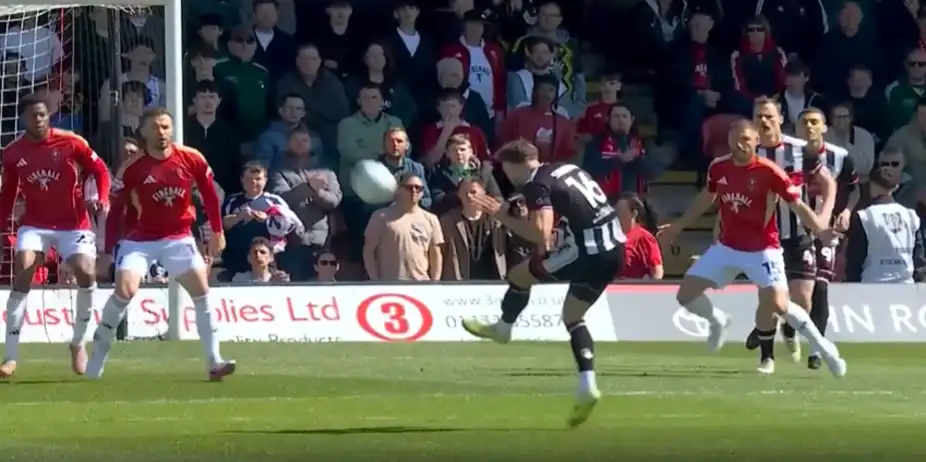 UNSTOPPABLE! Reece Staunton's volley dazzled the stadium