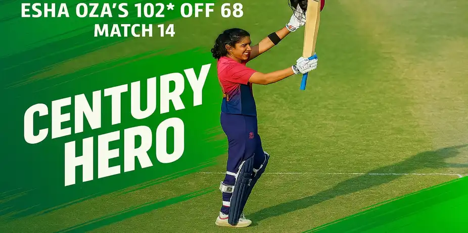 Esha Oza's 102* off 68 | Match 14
