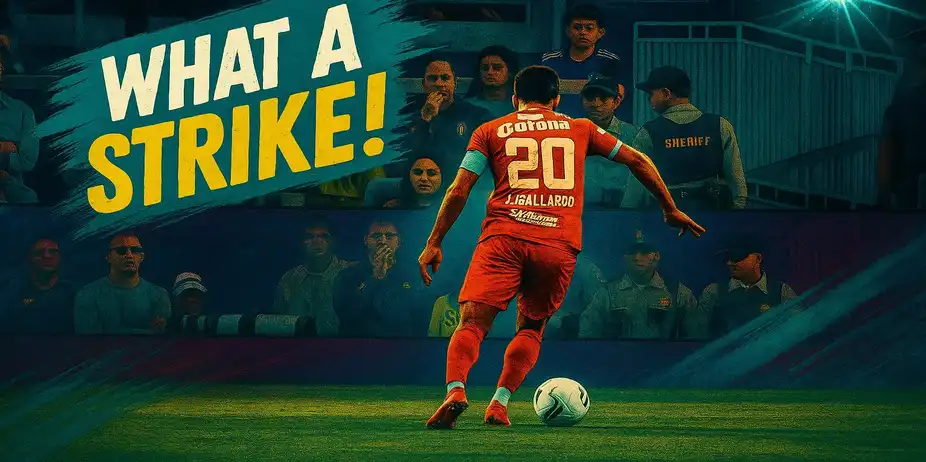 GOLAZO! Gallardo launches an absolute rocket