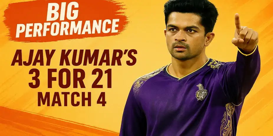 Ajay Kumar's 3 for 21 | Match 4