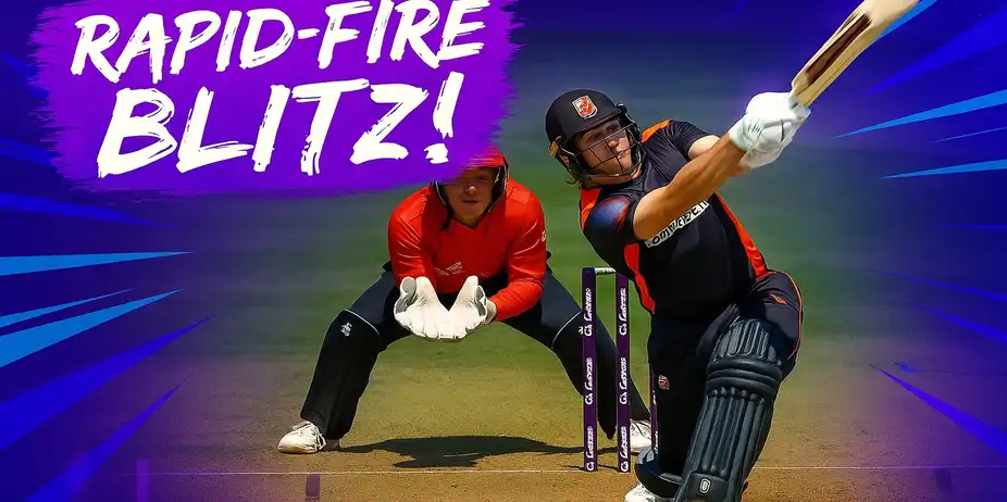 Rapid-Fire Rampage! Brett Hampton smashes a 19-ball half-century