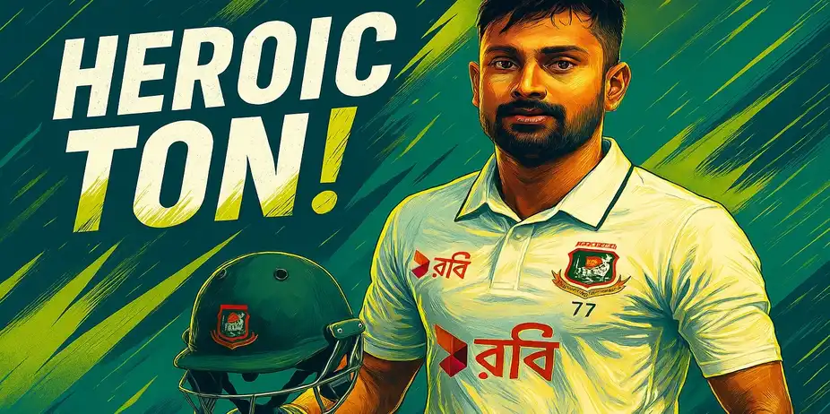 Heroic Hundred! Litton Das revives Bangladesh's hopes