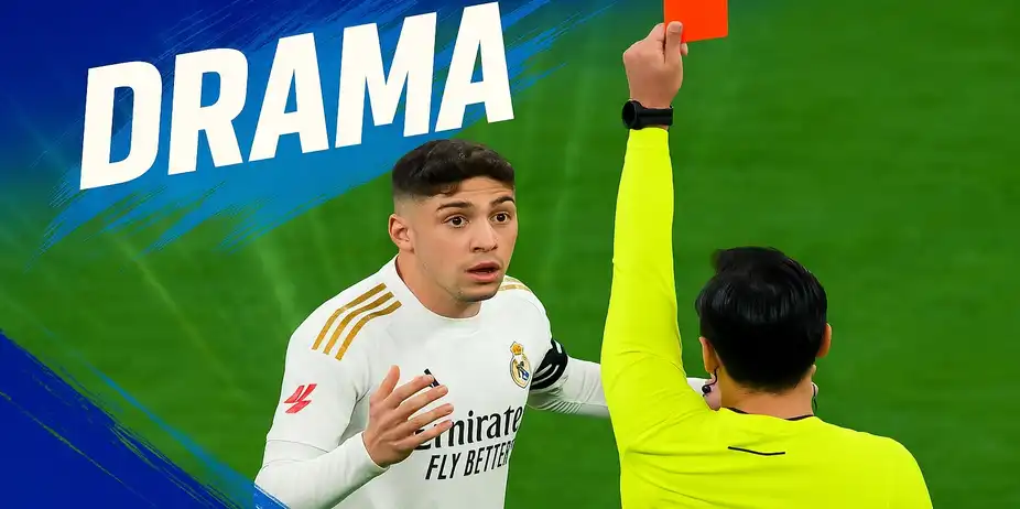 DRAMA! Valverde sent off in tense Madrid derby clash