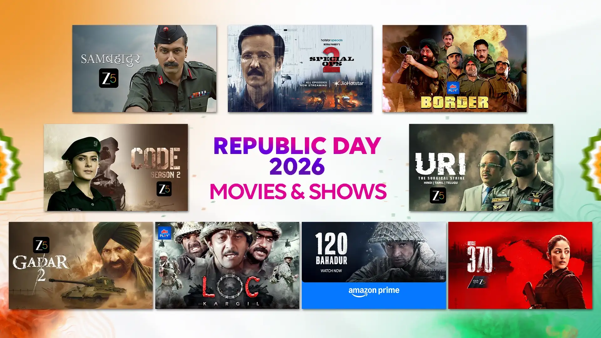 Republic Day 2026 Watchlist: Movies & Shows on OTT that Love & Honor India