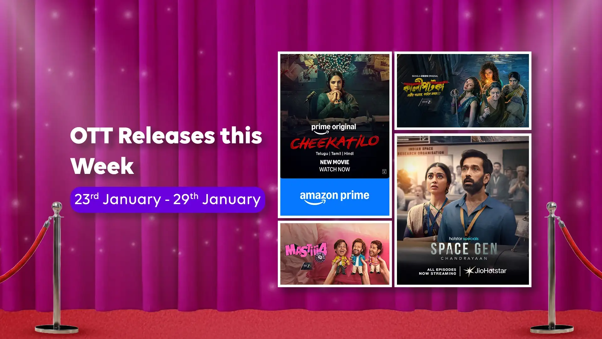Masti 4, Space Gen & Much More - OTT Releases in the Week (Jan 23-29)