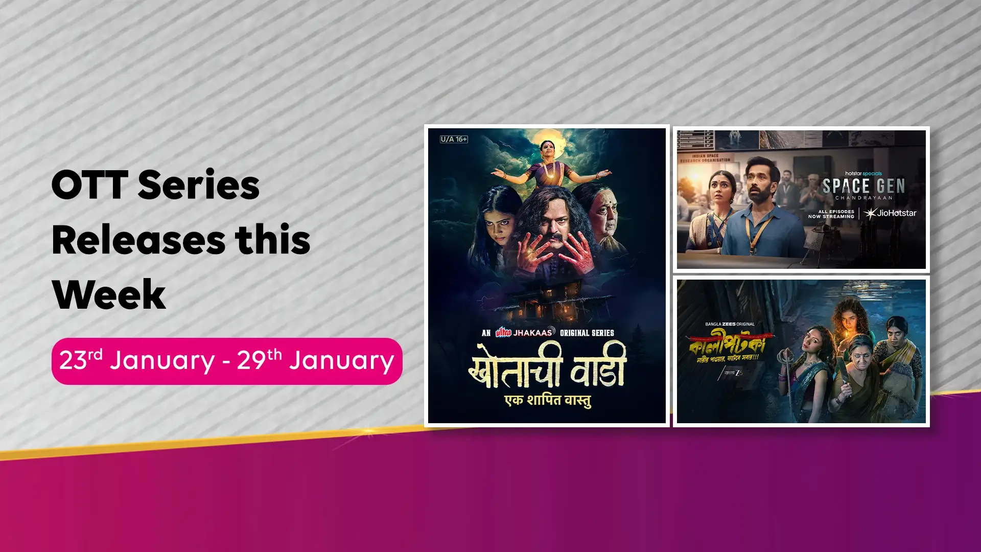 Space Gen, Kaalipotka, Khotachi Wadi & Much More - OTT Show Releases in the Week (Jan 23-29)