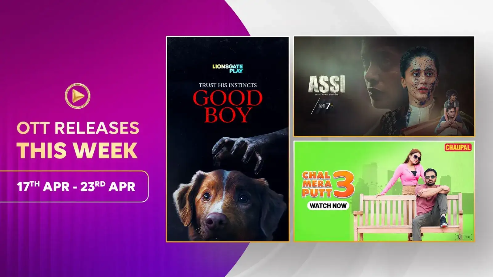 This Week’s OTT Blockbusters (April 17-23) - Badass Ravi Kumar, Matka King, Assi & More