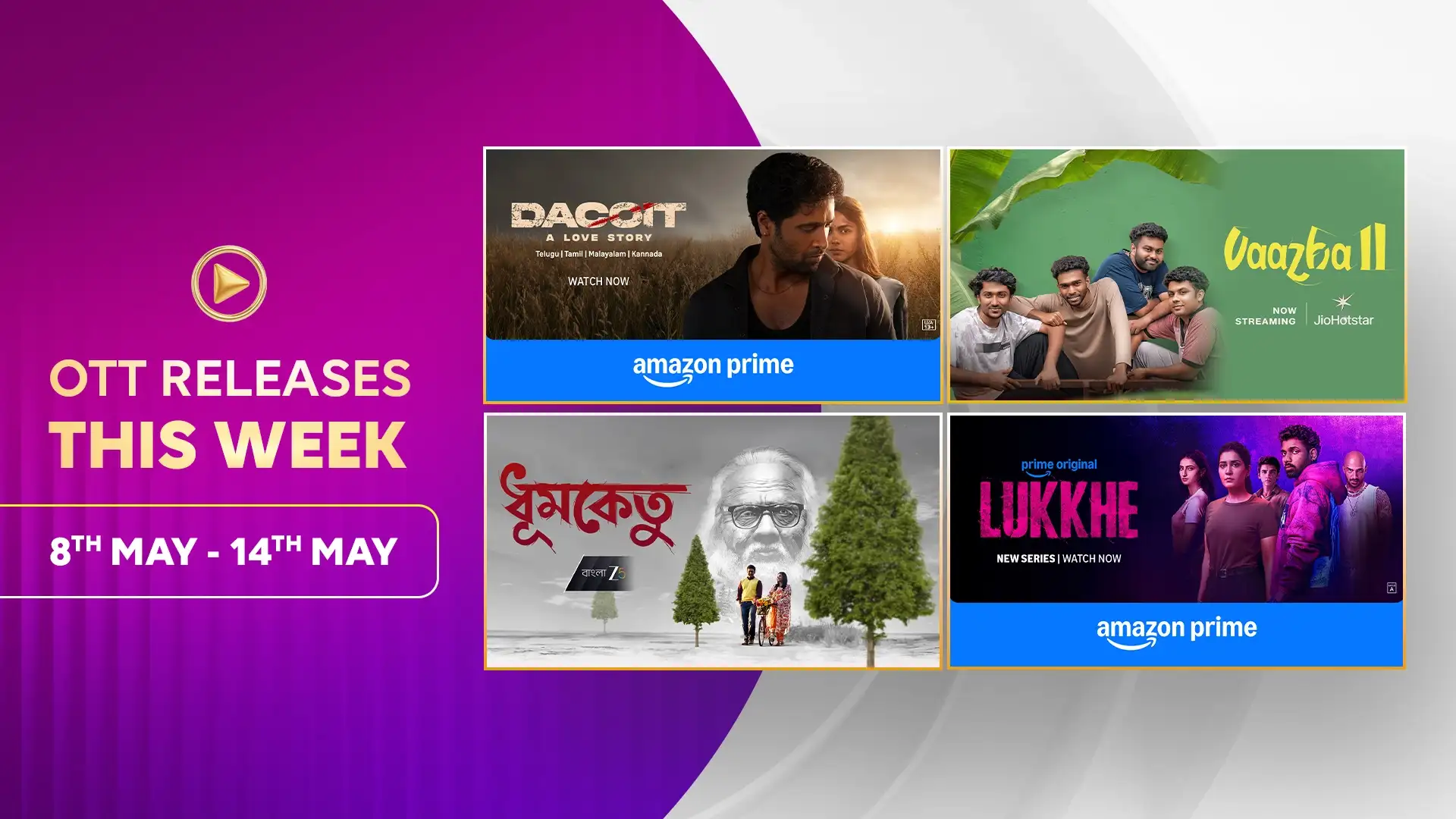 Dacoit, Lukkhe S1, Vaazha II: Biopic of a Billion Bros & More: Don’t Miss This Week’s OTT Hits (May 8-14)