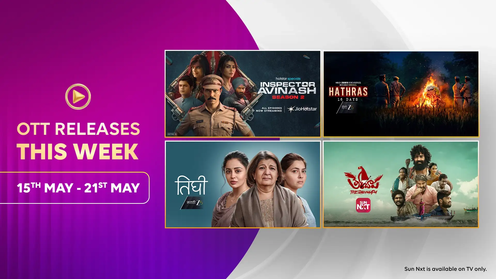 Inspector Avinash S2, Hathras, Running Wild With Bear Grylls S9 & More: Don’t Miss This Week’s OTT Hits (May 15-21)