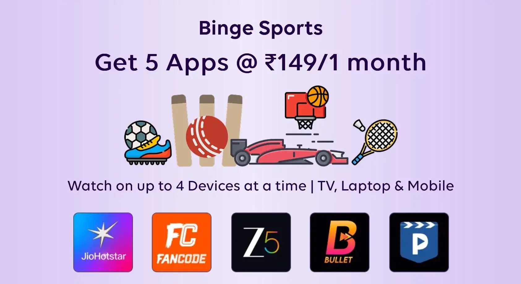 Best Sports OTT Bundle: Sports Plus at ₹149/month