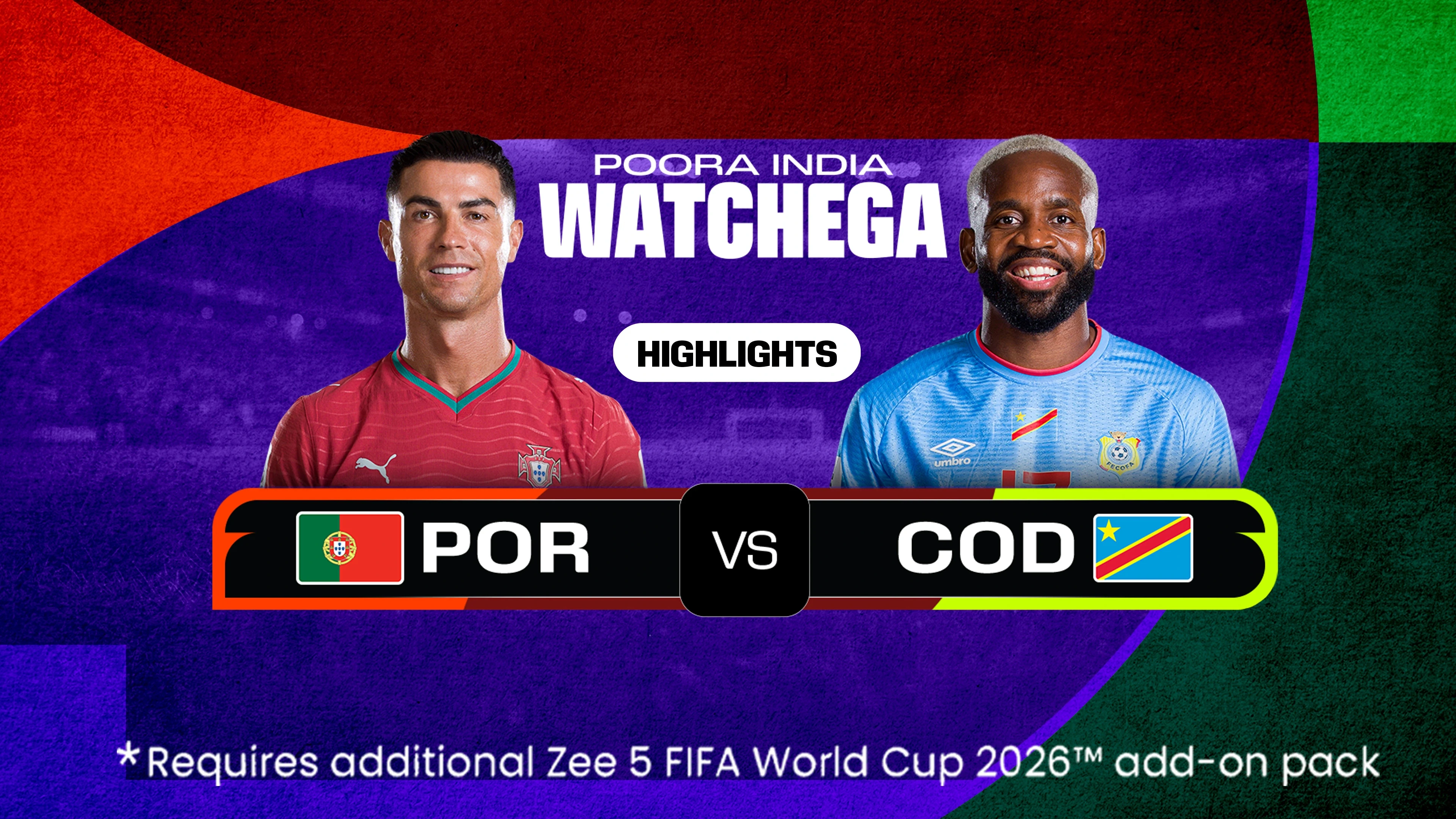 POR Vs COD | Highlights | FIFA World Cup 2026